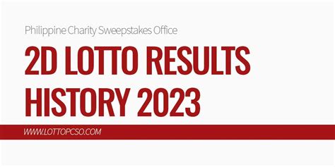 2d result today summary|2D Result History and Summary 2023 .